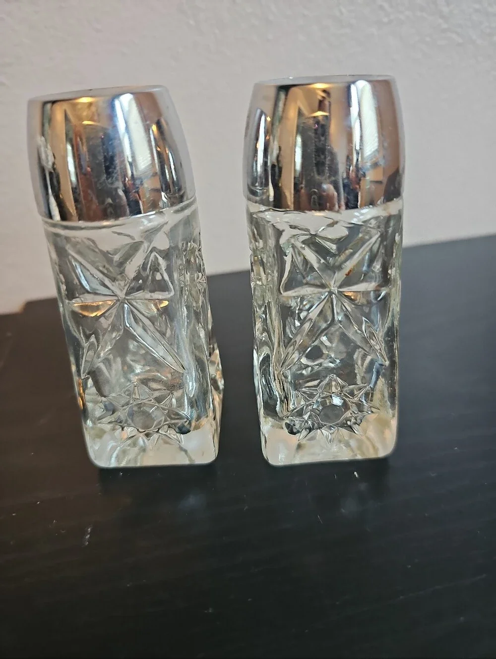 Anchor Hocking Star of David Prescut Salt and Pepper shaker